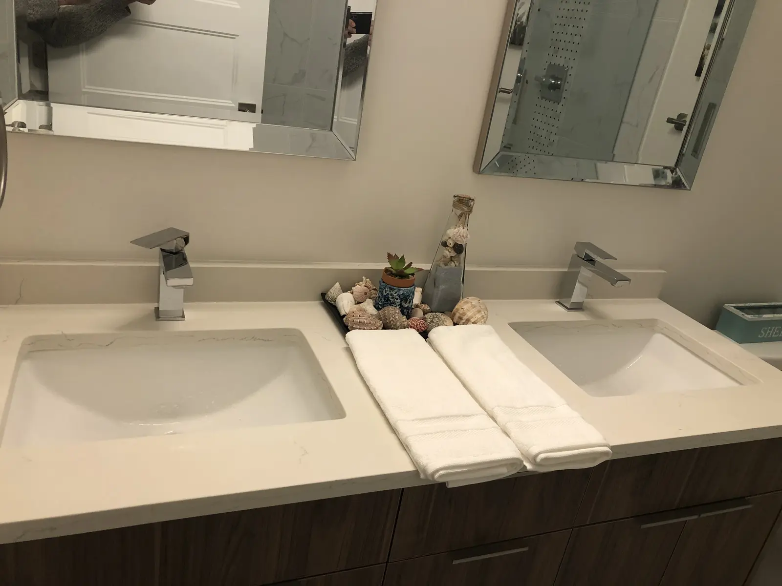 Aisha's Jewel master bathroom with soaker tub, glass shower and luxury finishes